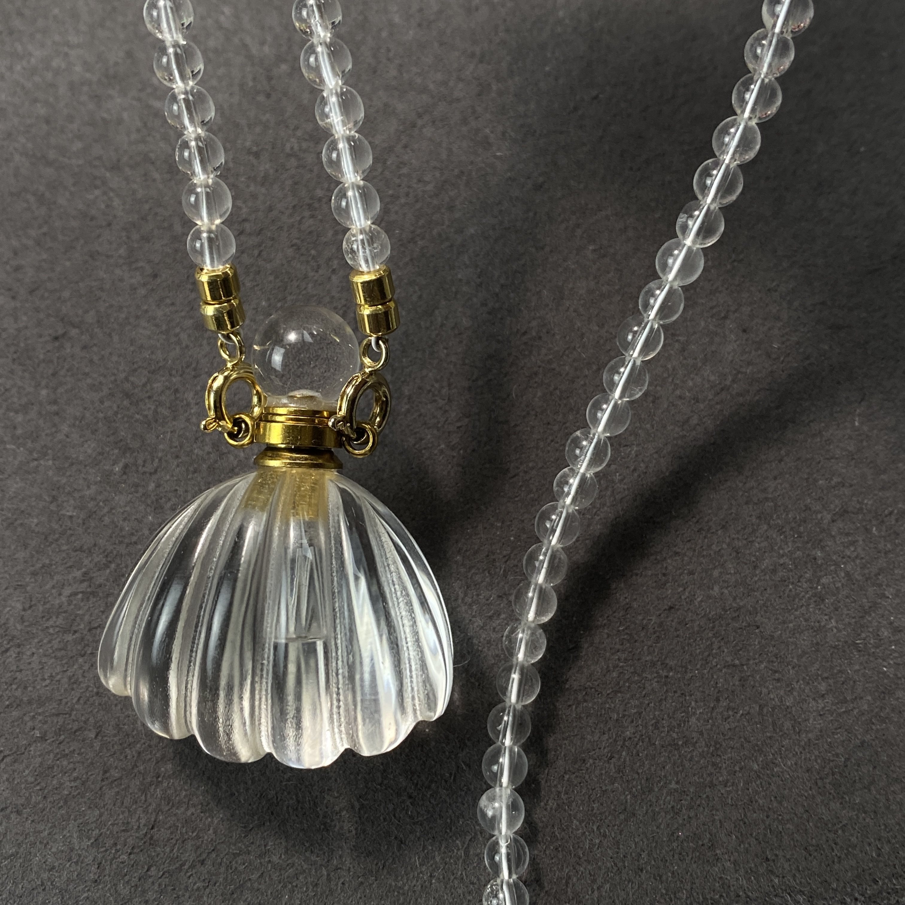 白水晶贝壳款香水瓶精油瓶空瓶项坠可加精油或香水毛衣链生日礼物,饰品/流行首饰/时尚饰品新,颈饰,淘宝优惠券,粉丝福利购,淘宝优惠卷