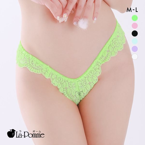 日本制性感情趣透明蕾丝丁字内裤