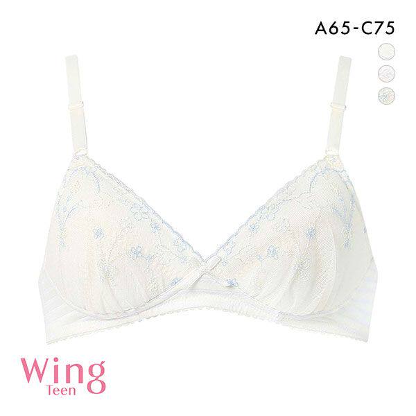 华歌尔Wacoal Wing发育期少女内衣STEP3无钢圈上托蕾丝学生文胸