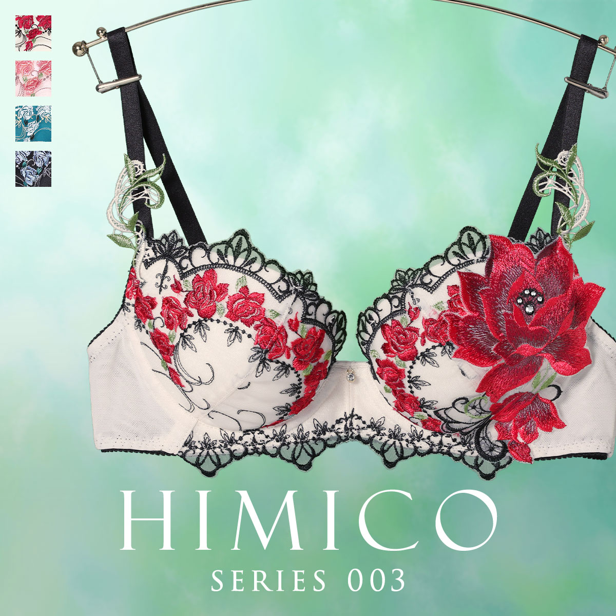 HIMICO聚拢小胸显大性感蕾丝文胸图片