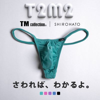 TM collection男士内裤日本制薄款透气无痕性感透明细带丁字T裤