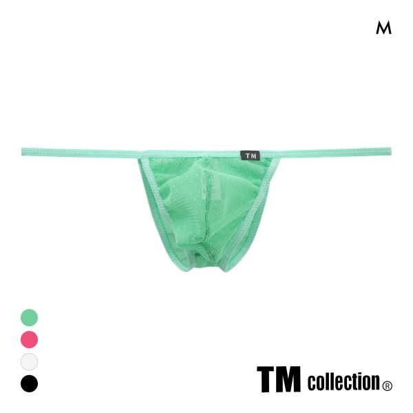 TM collection男士内裤日本制透视网纱波点性感情趣低腰三角内裤
