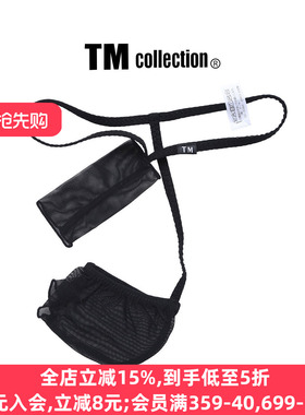 TM collection男士内裤日本制透视网纱透气性感情趣低腰丁字T裤