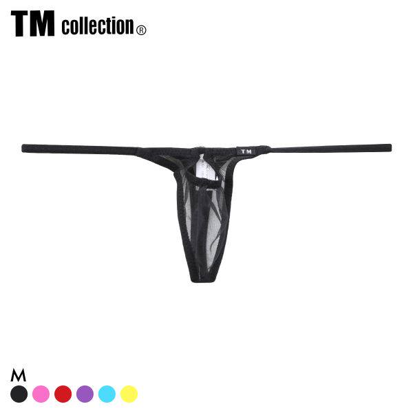 TM collection男士内裤日本制性感镂空情趣紧身红色低腰丁字T裤