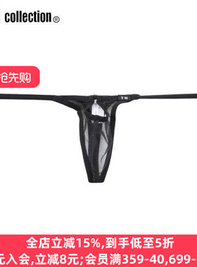 TM collection男士内裤日本制性感镂空情趣包臀紧身低腰丁字T裤