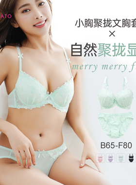 诗萝涵朵MCP内衣套装小胸聚拢显大收副乳性感纯欲日系文胸内裤女