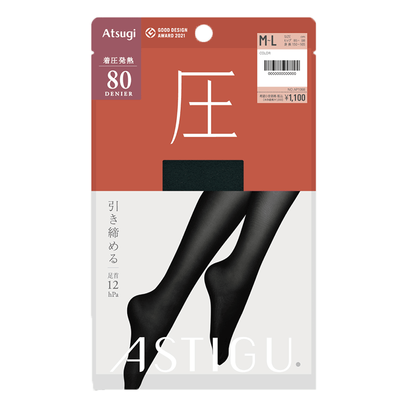 日本丝袜厚木80D保暖女发热秋冬