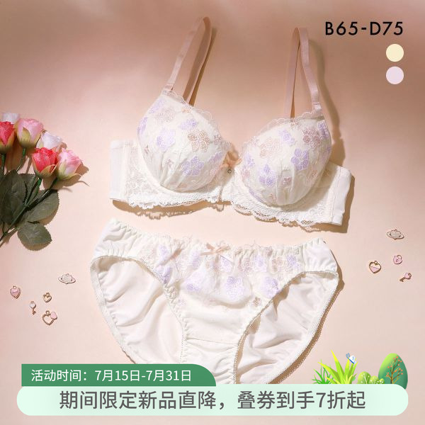 聚攏小胸顯大性感純欲文胸套裝