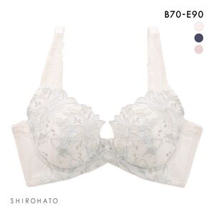 诗萝涵朵SHIROHATO大底围内衣女集中提升刺绣蕾丝美背内衣胸罩