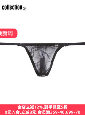 TM collection男士内裤日本制性感透明网纱情趣细带低腰丁字T裤