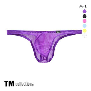 TM collection男士内裤日本制透明薄纱透气性感情趣低腰三角内裤