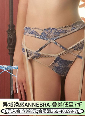ANNEBRA吊袜带女精致蕾丝性感高级腿环复古丝袜防滑夹Femininity