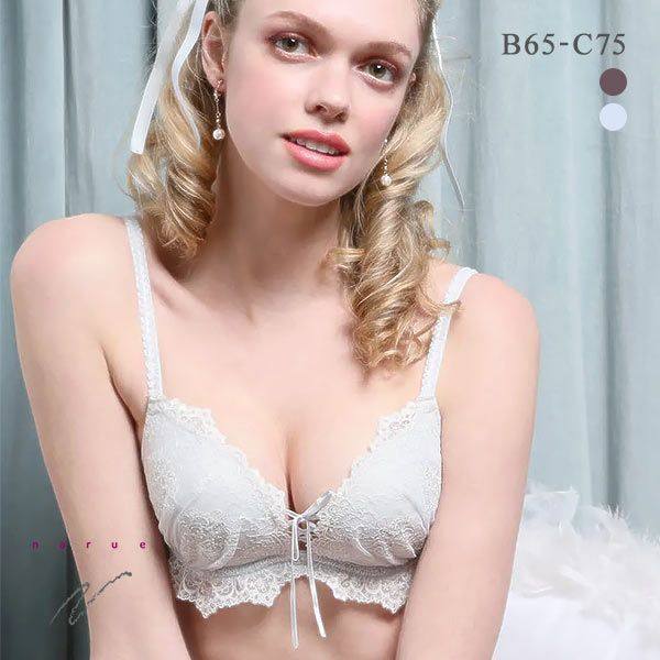 NARUE聚拢小胸显大蕾丝刺绣文胸