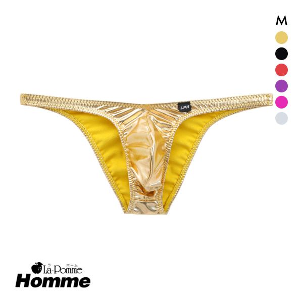 诗萝涵朵SHIROHATO男士内裤日本制性感弹力紧身金属风低腰三角裤