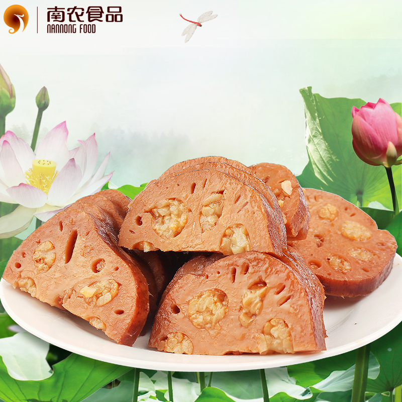 南农蜜汁藕 桂花蜜糯米藕知甜糖味藕观特产真空素食400g熟食即食