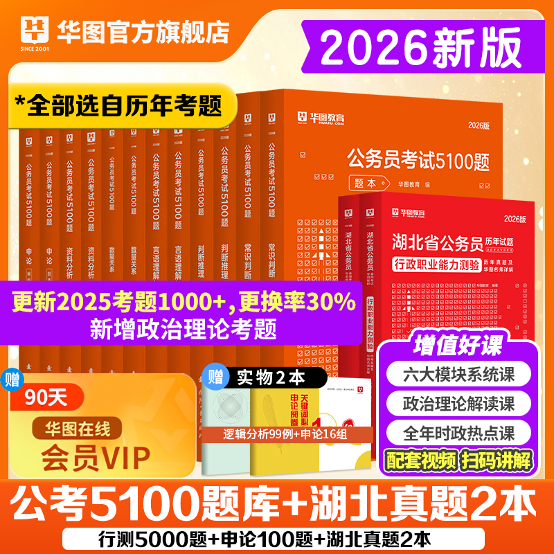 华图2025湖北公务员学霸套装