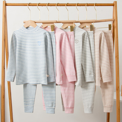 青少年彩棉中领保暖内衣套装