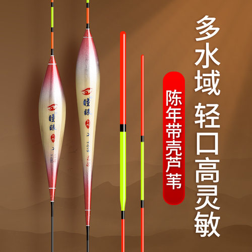 瞳眼彩金芦苇漂高灵敏浮漂鲫鱼漂黑坑鲤鱼芦苇浮漂全套正品行程漂