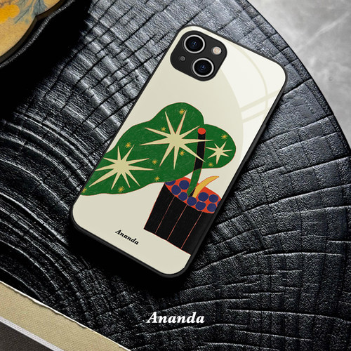 小众绿植物苹果15pro手机壳iphone14promax13全包12适用于华为Mate个性保护套手绘花烛帝王艺术新款vivo自然9