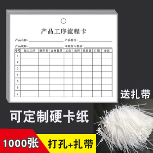 车间生产产品工序流程卡仓库物料标识牌样品确认标签卡硬卡纸定制
