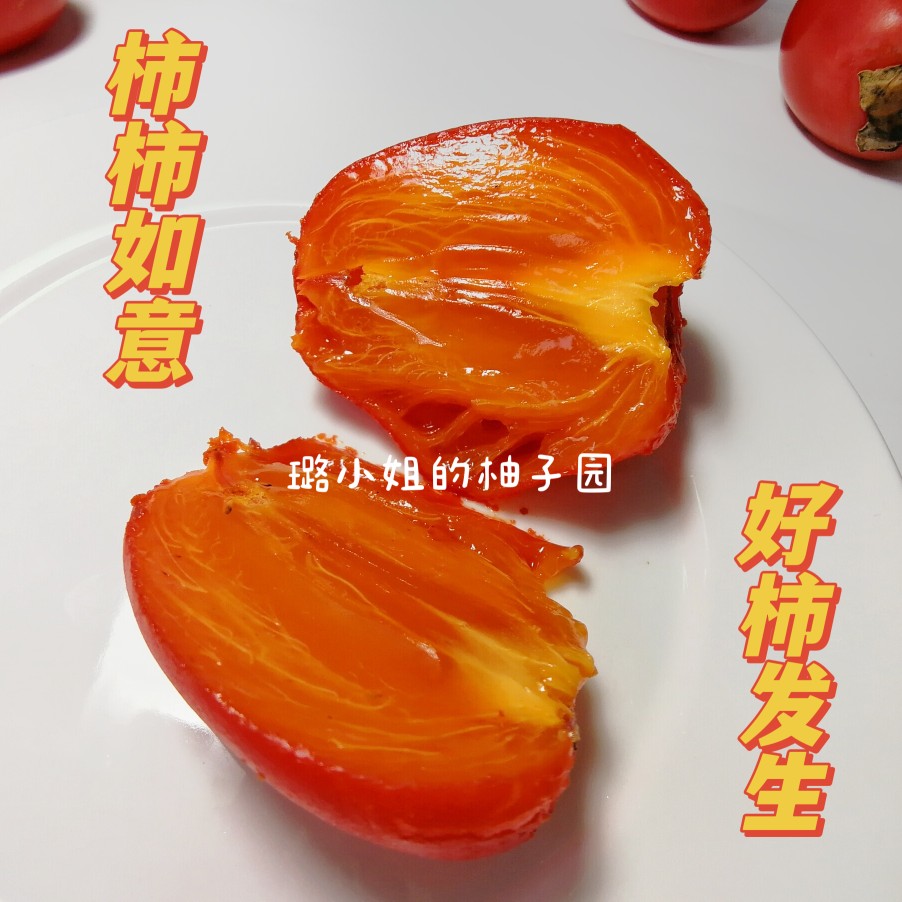 售完10月底再见玉环长柿子红彤柿软柿吊柿牛奶柿野生水果台州孕妇
