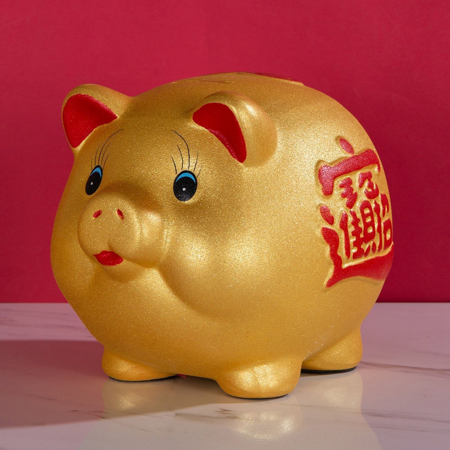金猪小猪存钱罐摆件进不出储蓄