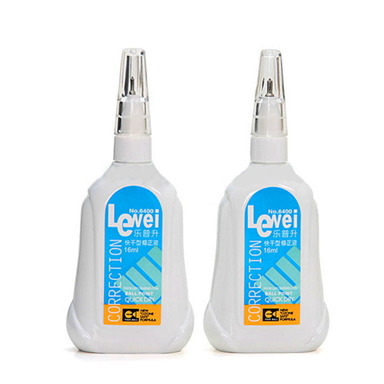 乐普升修正液6400铁嘴涂改液笔消字灵快干多功能小学生办公改正液