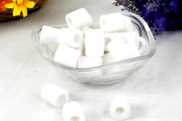 过滤材料 生化环 玻璃陶瓷环150/500g鱼缸水族箱培养硝化细菌佳品