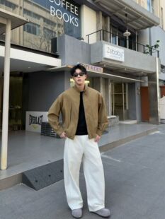 新款春夏夹克外套男新款男士时尚亮色帅气衣服