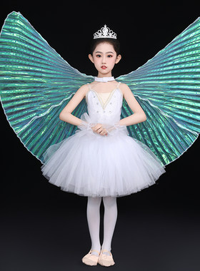 幼儿园中国舞小风筝舞蹈服翅膀道具儿童表演芭蕾裙演出服新款元旦