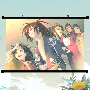 多罗罗动漫周边海报耐脏防水布画定制长方形可卷曲卷轴挂画现货