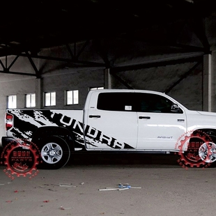 坦途拉花 16款坦途改装车贴个性皮卡车贴花车身贴画