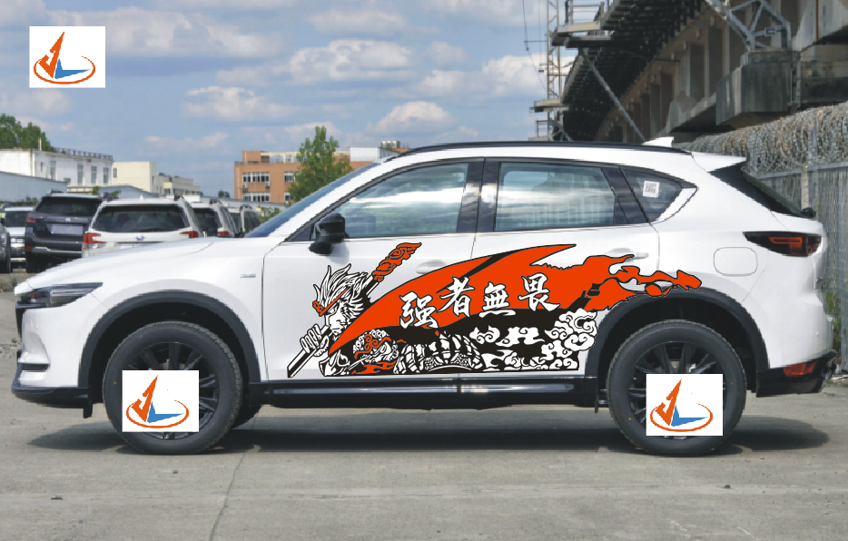 适用CS55PLUS车贴拉花马自达CX-5个性奔驰GLB改装饰贴画车身贴纸