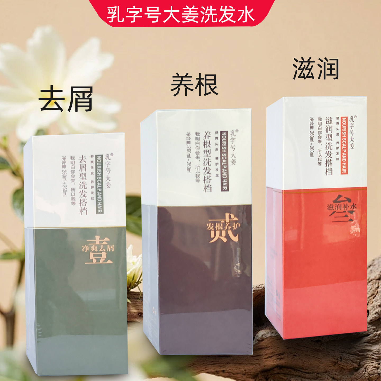 乳字号大姜洗发水去屑止痒滋润型