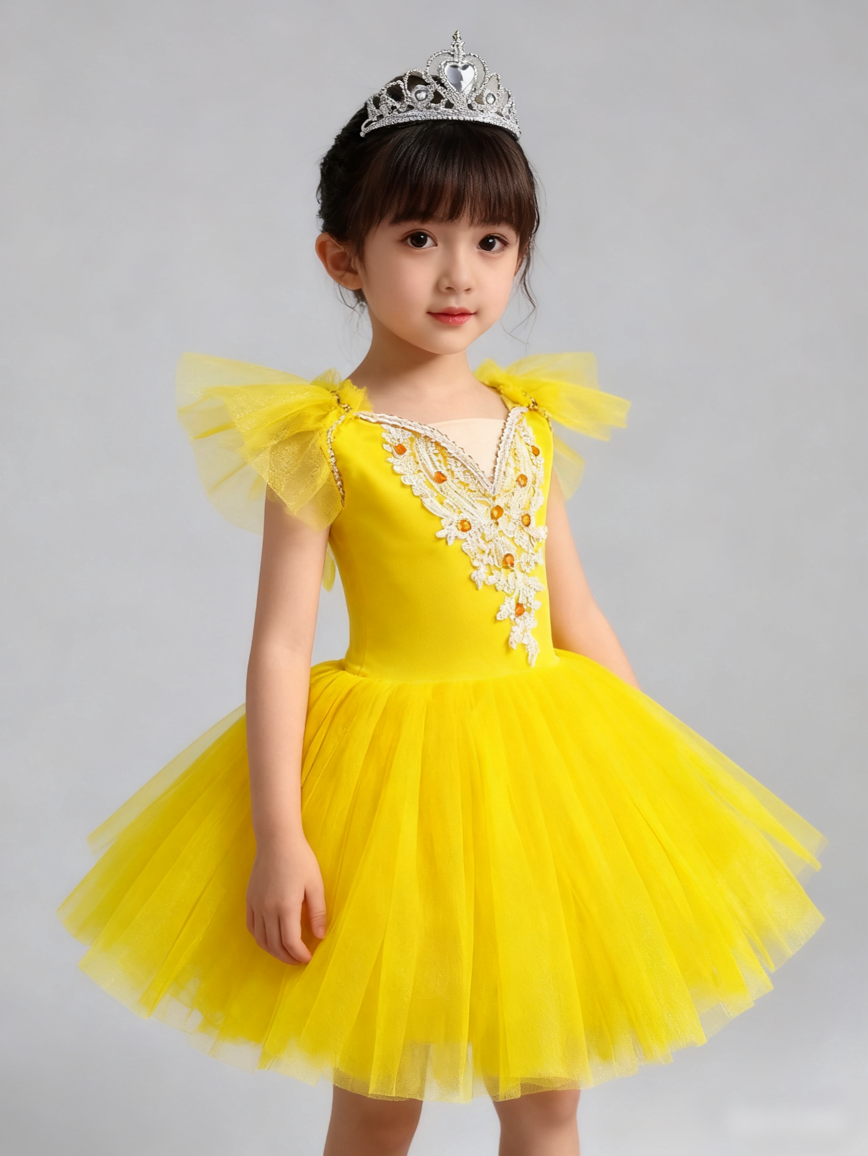 儿童芭蕾舞裙小天鹅舞蹈裙tutu纱裙蓬蓬裙公主裙女童演出服练功服