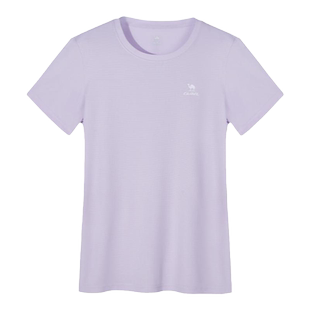 骆驼运动T恤女2026春夏新款宽松透气吸汗短袖瑜伽跑步速干上衣女