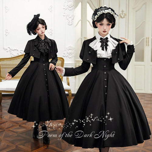 卡纳卡Lolita优雅暗黑套装预约