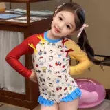 Купальник, мультяшный комбинезон для девочек, защита от солнца