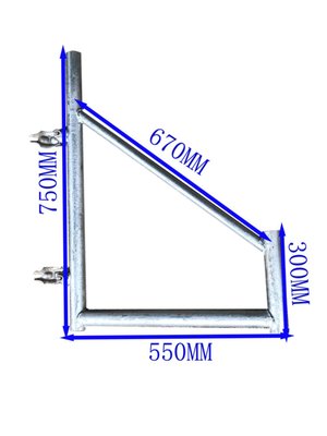 移动脚手架配件三角架龙门架外斜支撑杆护脚护翼稳固架护栏支腿