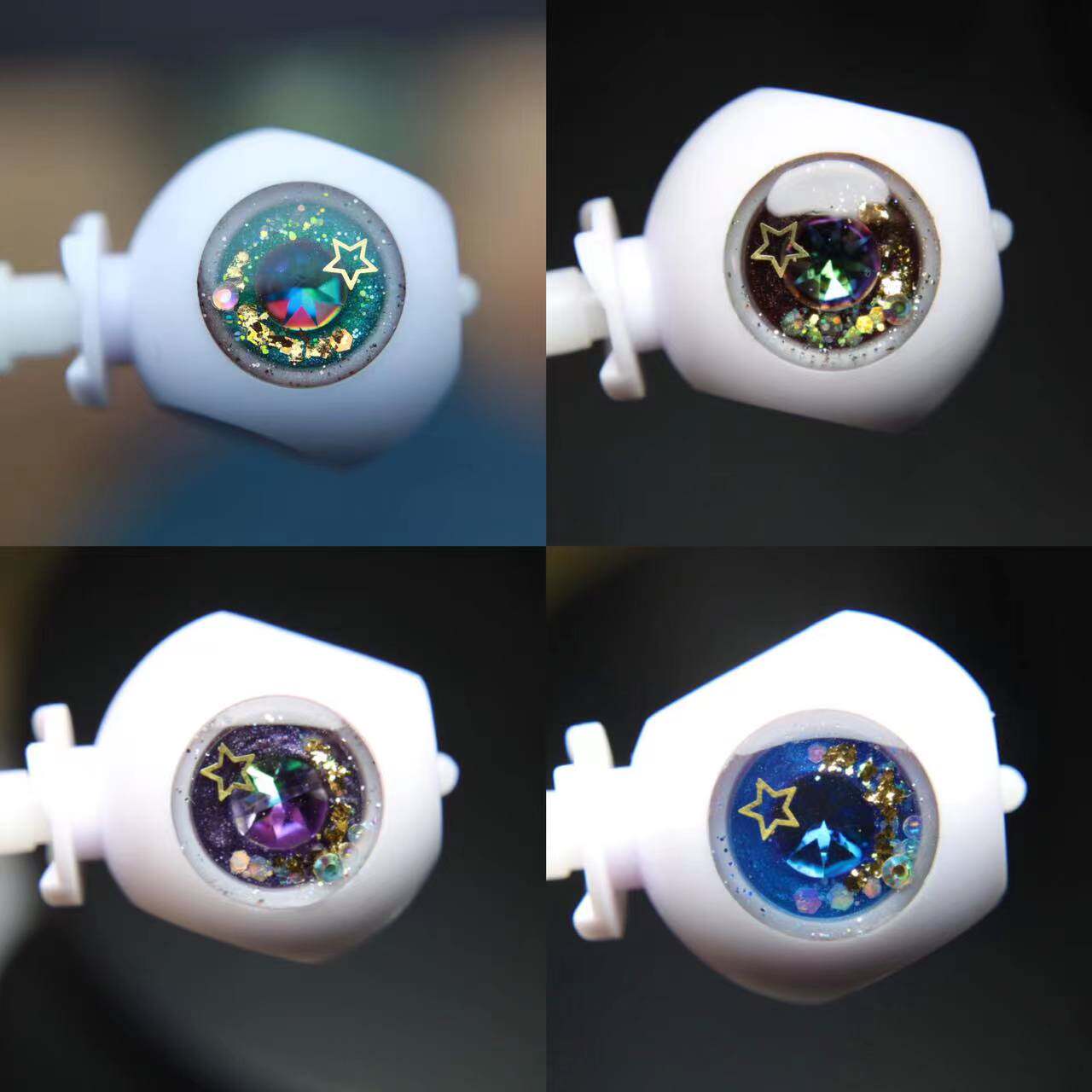 【深邃宝石】blythe小布手工立体滴胶眼片眼睛改娃配件6分娃
