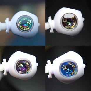 深邃宝石 blythe小布手工立体滴胶眼片眼睛改娃配件6分娃