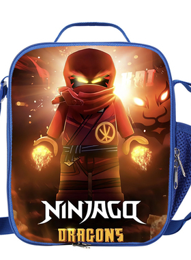 新款-乐高LEGO Ninjago Season 5系列餐包男女同款卡通印花图案
