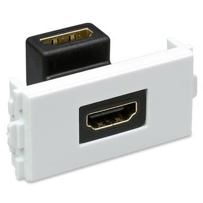 HDMI面板高清对插模块86墙插座90度弯头免焊接2.0版1080P工程布线