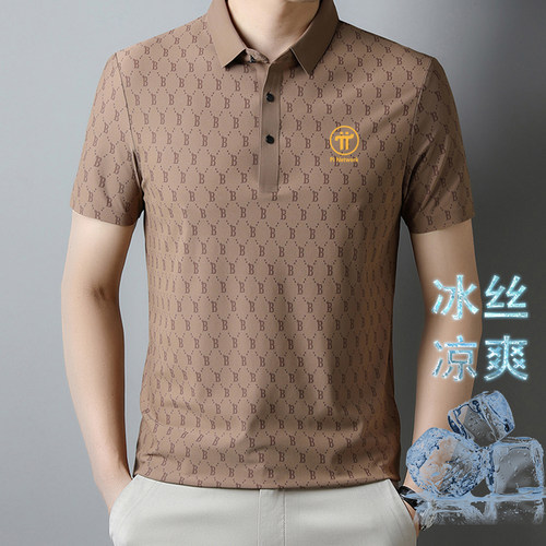 派币衣服冰丝polo衫男士t恤短袖