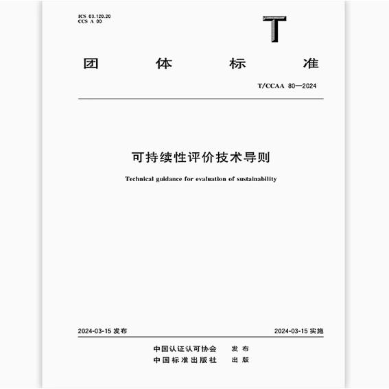 T/CCAA 80-2024 可持续性评价技术导则