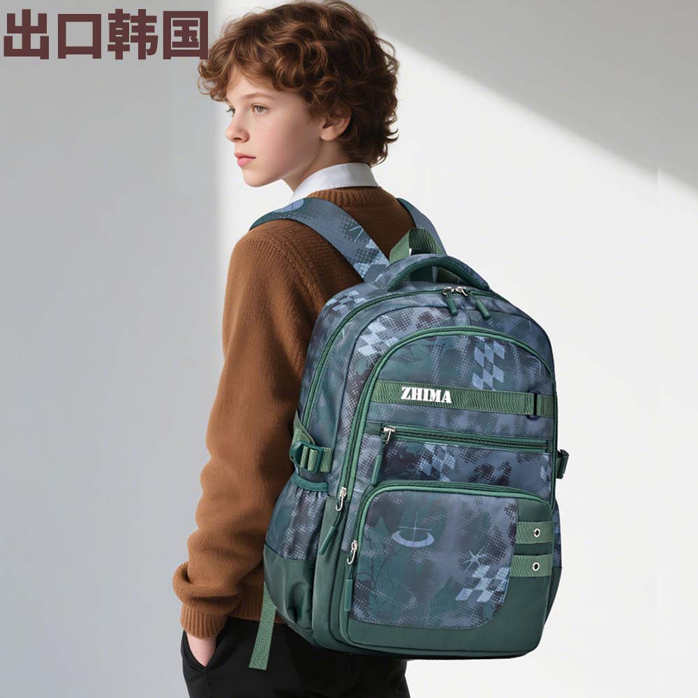 日韩小学生书包大容量减负护脊