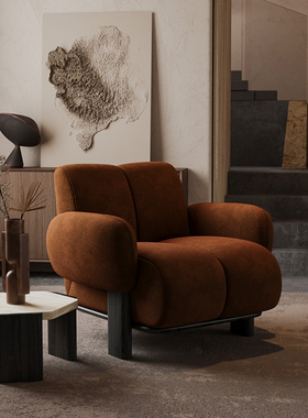 法式复古考拉休闲椅大小户型款客厅阳台卧室简约单人沙发椅