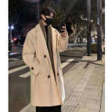 现货1014-F603-P128-~2025秋冬新款双排扣毛呢大衣中长款，男装毛呢大衣，星座1014