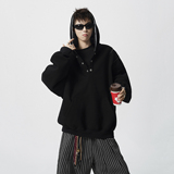 现货1014-WY375特批68美式半开领按扣卫衣男秋撞色拉链连帽衫，男装卫衣，星座1014