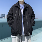 现货春季新款双拉链夹克外套1014-JK6208-p88限控118，男装夹克，星座1014
